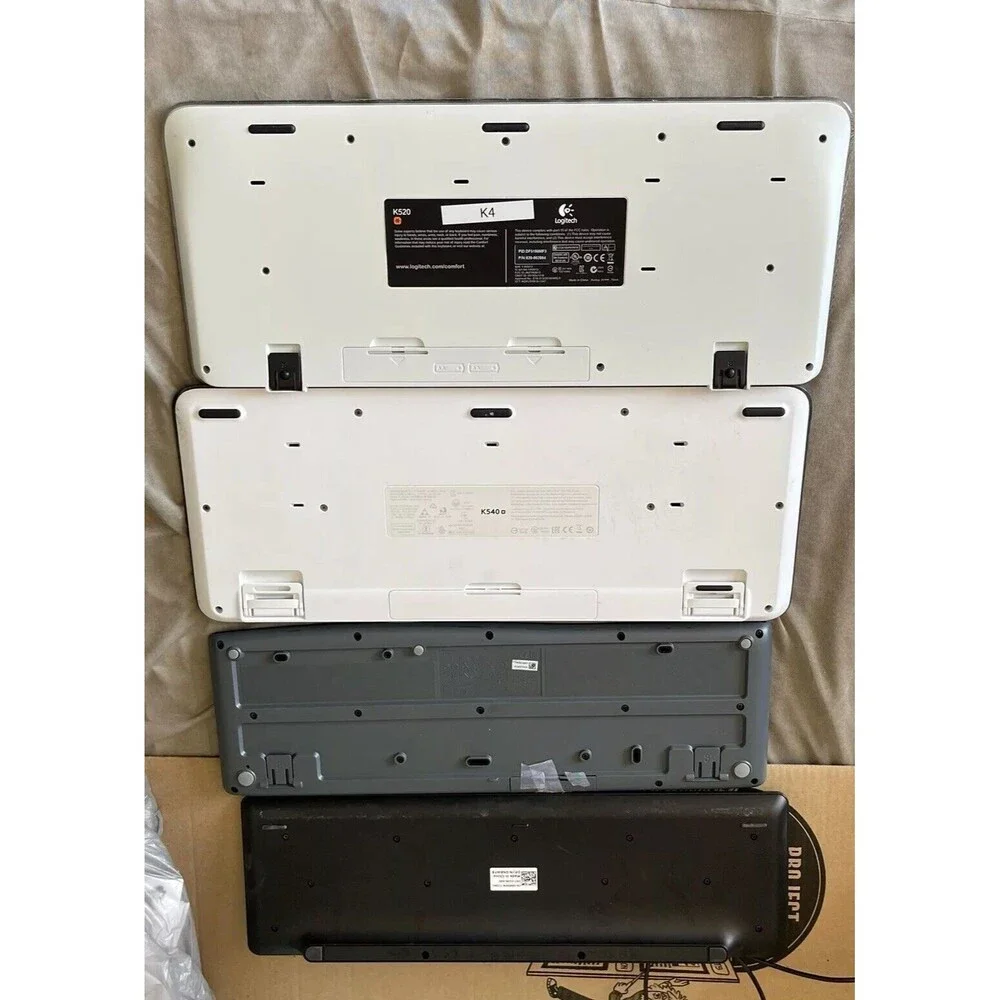 Lot of 4 Keyboards 2 Mouses For Repair Or Parts K520, K540 Logi Logitech Broken